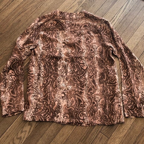 Scotch & Soda Maison Scotch V-neck Viscose Long Sleeves Blouse Size Small - Picture 4 of 8